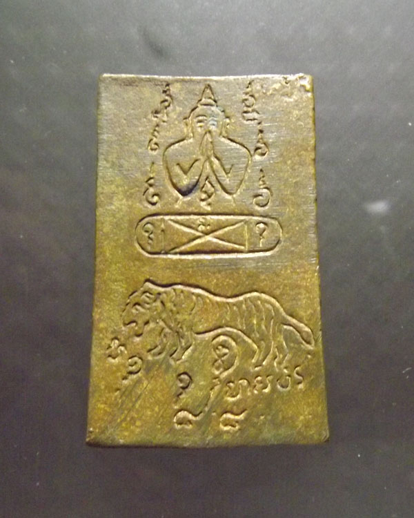 เหรียญหล่อนั่งเสือหมอบ หลวงพ่อคง วัดวังสรรพรส รุ่นมงคล9