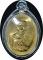 เหรียญ ลป.ทวด"รุ่นปาฏิหาริย์ EOD"เนื้อทองระฆังห่วงตันกรรมการ(อยู่ในชุดทองคำ)#๑๐๙๒เลี่ยมพลาสติกกันน้ำ