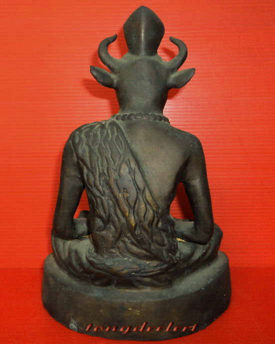 รูปหล่อบูชาพระฤาษีหน้าวัว ใต้ฐานดินไทย สวยมากค่ะ