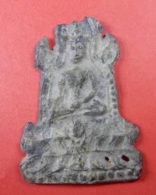 นางซุ้มชินราช กรุวัดดาวเสด็จ สระบุรี สวย มีหน้ามีตา เนื้อชินเงิน