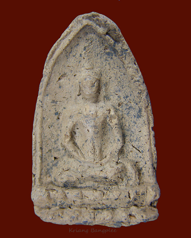 พระกรุวัดบางสะแก พิมพ์กลีบบัว เนื้อดิน กทม. (2)