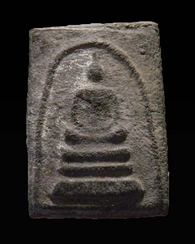 พระสมเด็จเนื้อผงใบลานหลังยันต์น้ำเต้า  เจ้าคุณนรฯ ออกวัดศีลขันธารา  จ.อ่างทอง  ปี ๒๕๑๓    