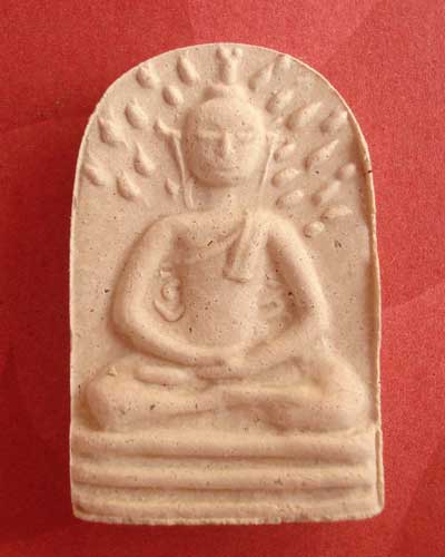 พระพิมพ์ปรกโพธิ์ใหญ่  เนื้อผงอิทธิเจ  สร้างปี  2550  หลวงปู่เจือวัดกลางบางแก้ว