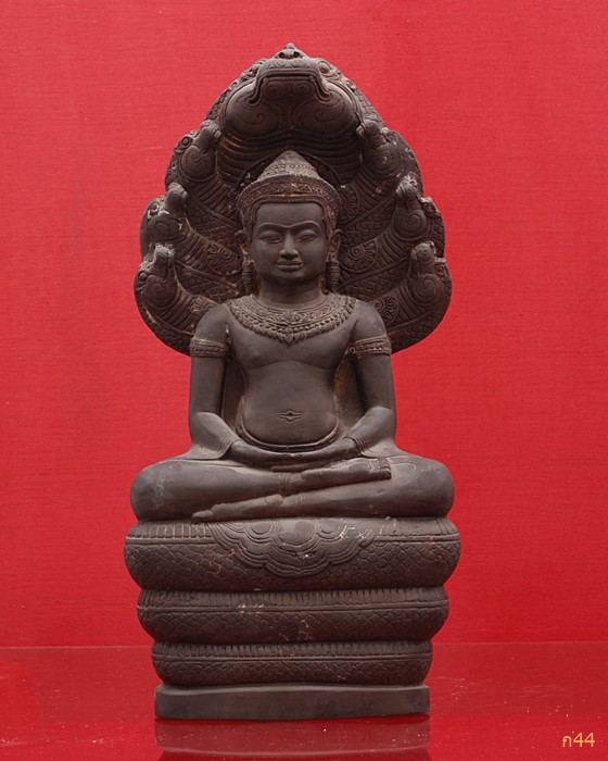 พระบูชาปางนาคทรงเครื่อง ศิลปสวย งดงามละเอียด