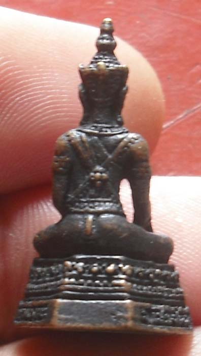 รูปเหมือน พระพุทธนิมิตพิชิตมาร วัดถ้ำเมืองนะ  เนื้อทองเเดง จ เชียงใหม่