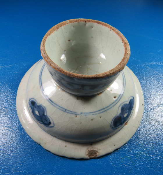 จานเชิงกังไส ลายมังกร ขนาด 4 นิ้ว