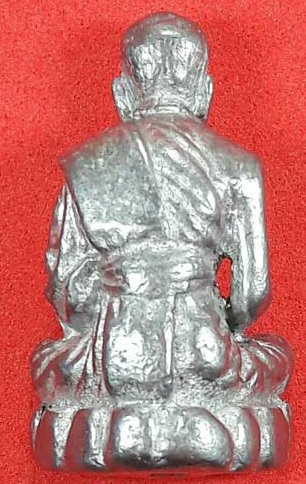 รูปหล่อโบราณฐานภูเขาหลวงปู่คำบุเนื้อตะกั๋ว ปี 54