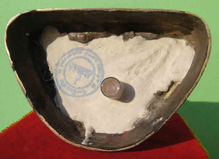 ***หลวงพ่อโอด วัดจันเสน*** รุ่นบูรณะโบส์ถ ปี 2554 เนื้อทองเหลืองรมมันปู พระพระบูชาหน้าตัก 5 นิ้ว ฐาน