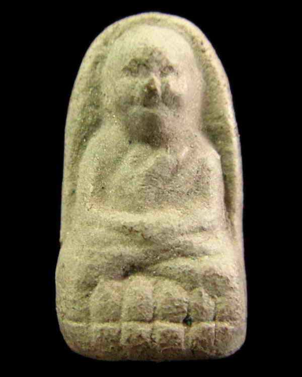 หลวงพ่อทวด สร้างพระตำหนัก ร.9 ปากพนัง ปี 41 (พิมพ์พระรอด เนื้อว่านโรยแร่ ฝังโค๊ดกำกับ)