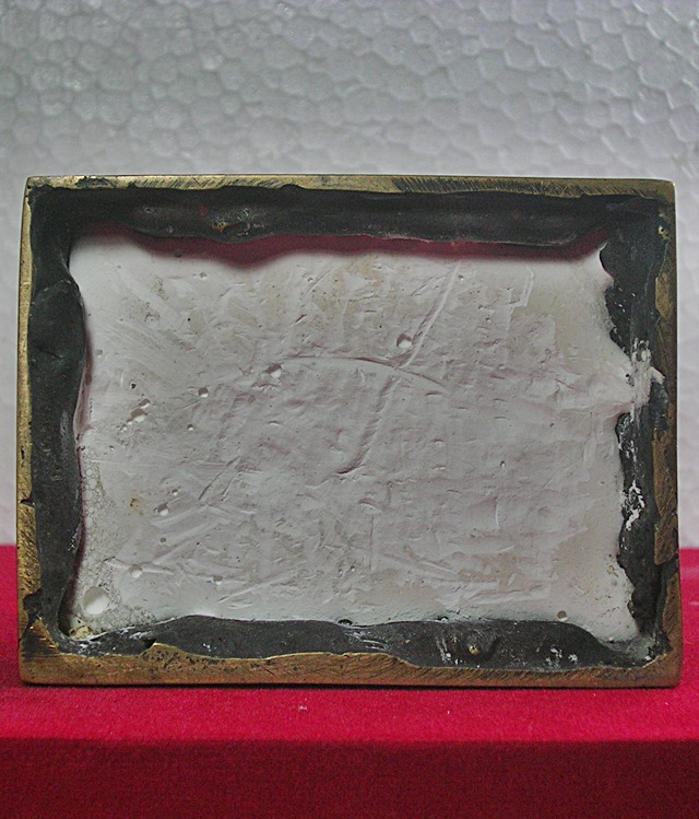 พระบูชาหลวงปู่นิล อิสฺสริโก วัดครบุรี อ.ครบุรี จ.นครราชสีมา รุ่นสร้างอุโบสถ หน้าตัก 3 นิ้ว ปี 35