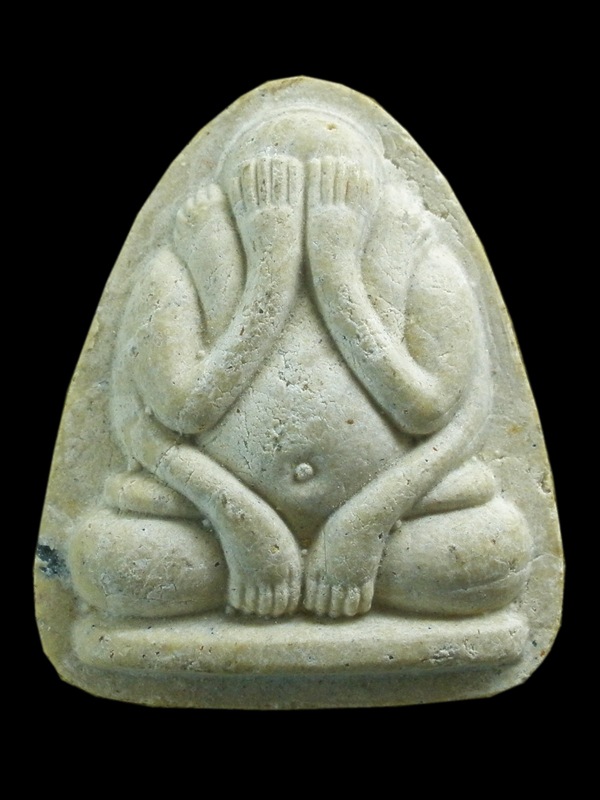 พระปิดตาเนื้อผง หลวงพ่อแพ วัดพิกุลทอง จ.สิงห์บุรี ปี2537