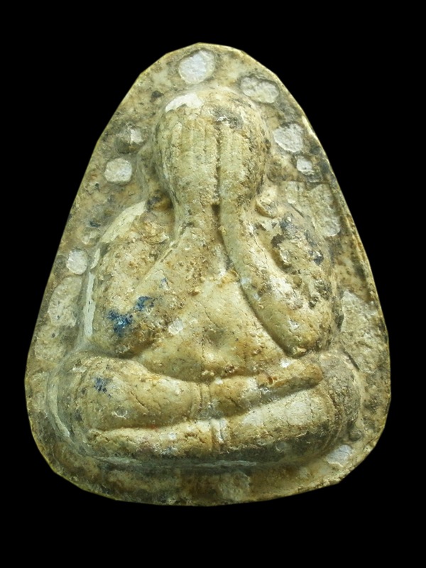 พระปิดตาเนื้อผง หลวงพ่อยิด วัดหนองจอก  จ.ประจวบคีรีขันธ์ รุ่นไตรมาส ปี2537 สภาพใช้ ถูกน้ำ