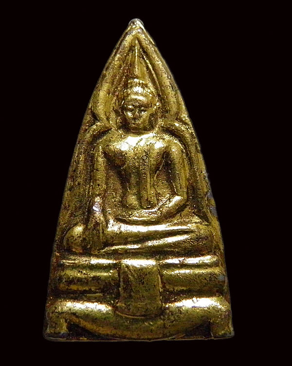 พระเนื้อตะกั่วลงรักปิดทอง รุ่น 2 พิมพ์ใหญ่ หลวงพ่อยุ้ย วัดบางกะปิ กรุงเทพฯ สร้างจากเนื้อเก่าพระกรุวั