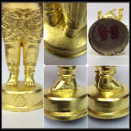 พระพิฆเนศ ปางยืนประทานพร รุ่น100ปี กรมศิลปากร ขนาดบูชา สูง10.5นิ้ว เนื้อโลหะผสม ปิดทองคำแท้ 