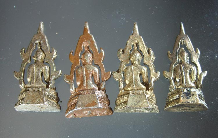 สมเด็จองค์ปฐมวัดโขงขาว หลวงพ่อฤาษีลิงดำ วัดท่าซุง และ ครูบาชัยวงศ์ อธิษฐานจิต มาเป็นชุด 4 องค์