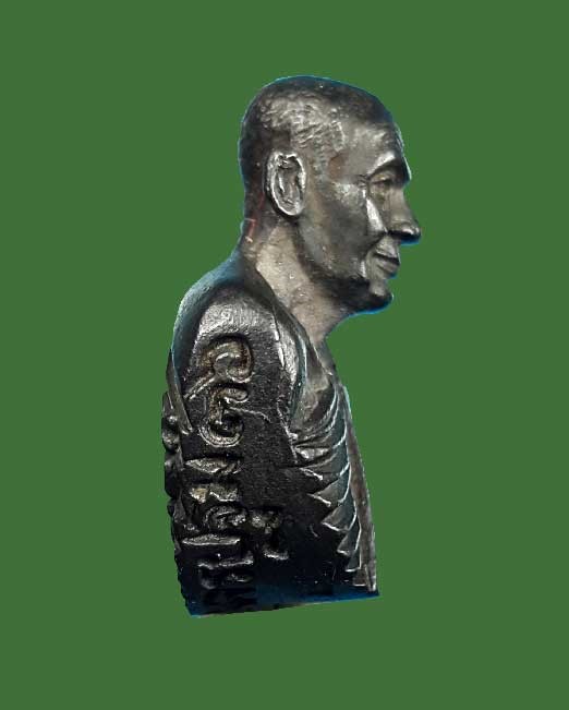 รูปหล่อครึ่งองค์หลวงพ่อเปิ่น รุ่นจตุพร๔ เนื้อนวะ วัดบางพระ