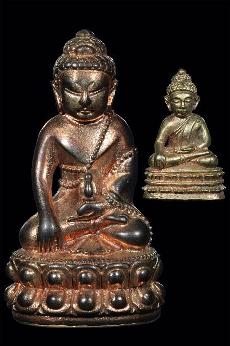 พระกริ่ง ชินบัญชร ปี 56 นวะโลหะก้นเงิน +พระชัยวัฒน์ สภาพสวย พร้อมกล่องเดิม 