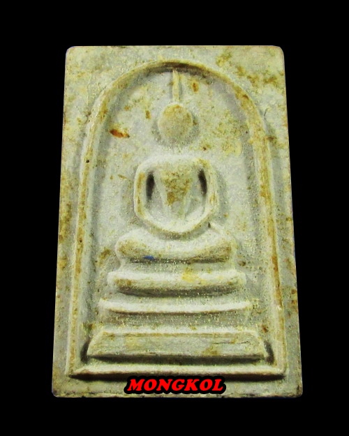 พระสมเด็จไตรมาสหลวงพ่อแพ วัดพิกุลทอง พิมพ์พระประธาน เนื้อผงเกสร พ.ศ.2514 จ.สิงห์บุรี