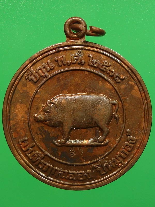 เหรียญทีระลึก ปีหมูทอง หลวงพ่อสาคร วัดหนองกรับ