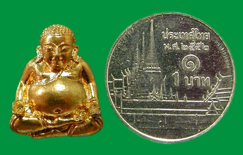 พระสังกัจจาย รุ่นรับทรัพย์ วัดหนองกรับ (ไตรมาส 54) .เนื้อชนวน ลอยองค์แบบไม่มีฐาน .....เคาะแรก    