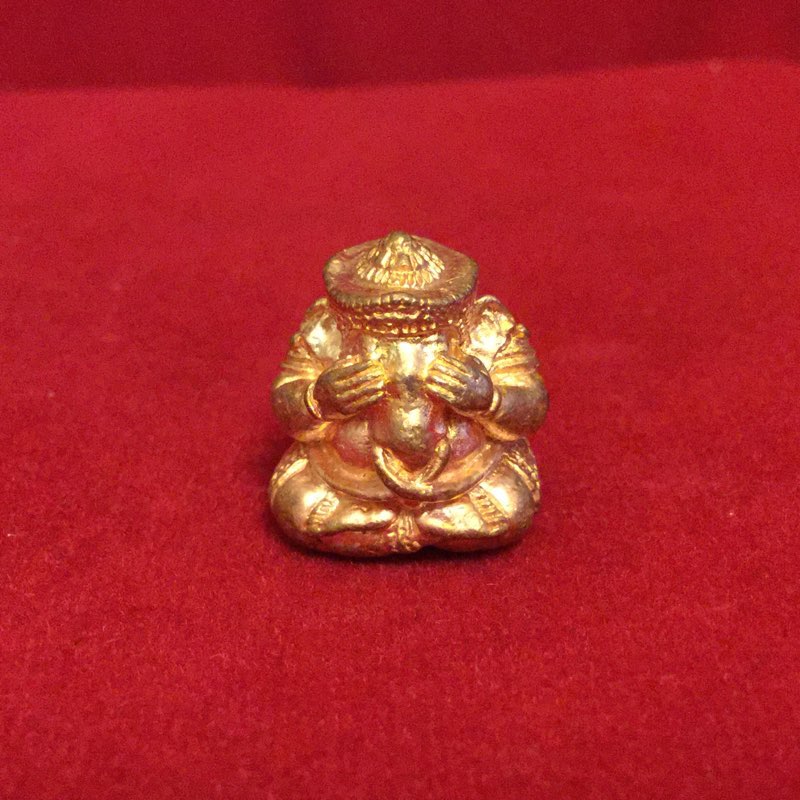 พระพิฆเนศ อ้อมจักรวาล เนื้อทองล่ำอู่ หลวงปู่หงษ์ พรหมปัญโญ