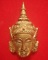 หลวงปู่กาหลงเขี้ยวแก้ว วัดเขาแหลม เศียรพระลักษณ์หน้าทองเนื้อสัมฤทธิ์ขอมโบราณแก่ทองคำรุ่นแรก
