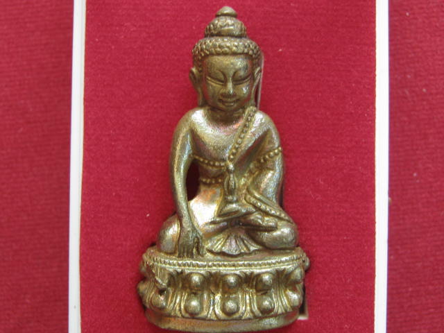 พระกริ่งธรรมสิงห์บูรพาจารย์ รุ่นแรก หลวงพ่อจรัญ วัดอัมพวัน จ.สิงห์บุรี ปี54 เนื้อทองเหลือง