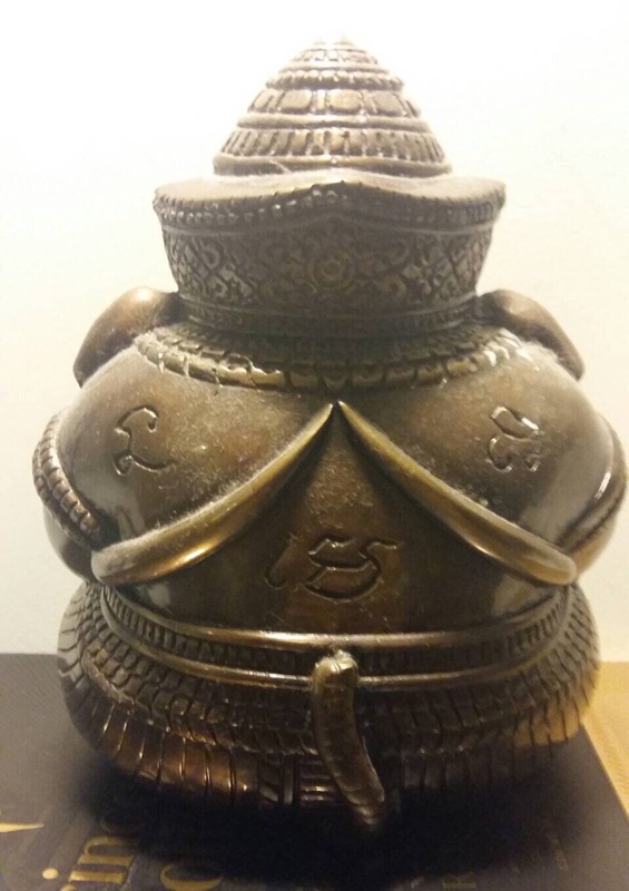 พระพิฆเนศปางอ้อมจักรวาล หลวงปู่หงษ์ พรหมปัญโญ ขนาดบูชา ๕ นิ้ว