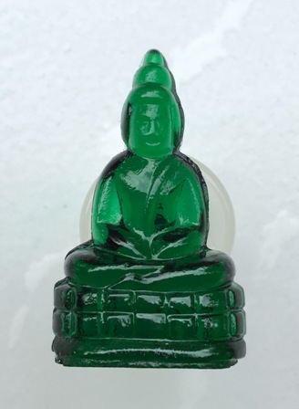 พระแก้วหลวงพ่อเจียง วัดเจริญสุขาราม รุ่น2 สีเขียว