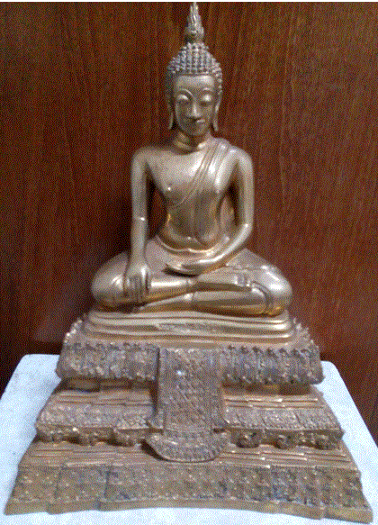 พระบูชาหลวงพ่อวัดไร่ขิง หน้าตัก5นิ้ว ฐาน9นิ้ว