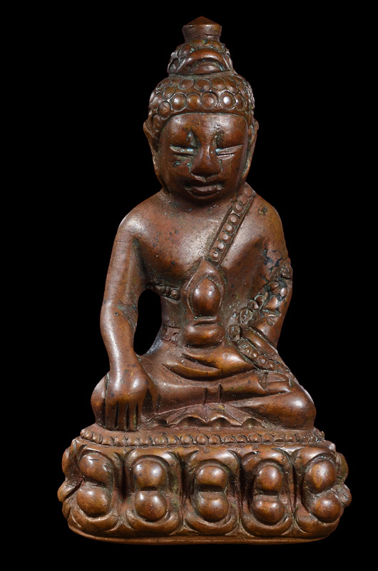 พระกริ่งน้ำท่วม เจ้าคุณศรีฯ(สนธิ์)วัดสุทัศน์ฯ ปี พ.ศ.2485 แบบแต่งเนื้อทองแดง