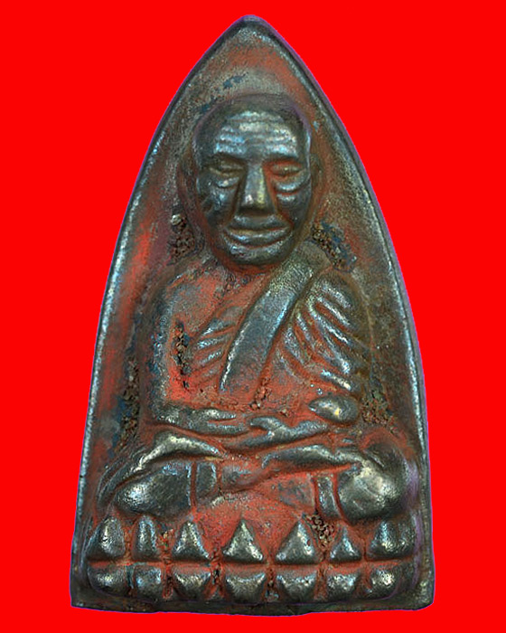 หลวงพ่อทวด วัดช้างให้ พิมพ์หลังเตารีดใหญ่ A รุ่นเสาร์ห้ามหามงคลเนื้อนวโลหะ ครบรอบ ๑๐๐ ปี อ.ทิม