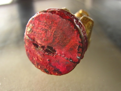 หนุมาน ทาทอง ฐานแดง หลวงปู่หมุน เนื้อผงมวลสารเกจิ 108 ปลุกเสกใน รุ่นพระเจ้าห้าพระองค์