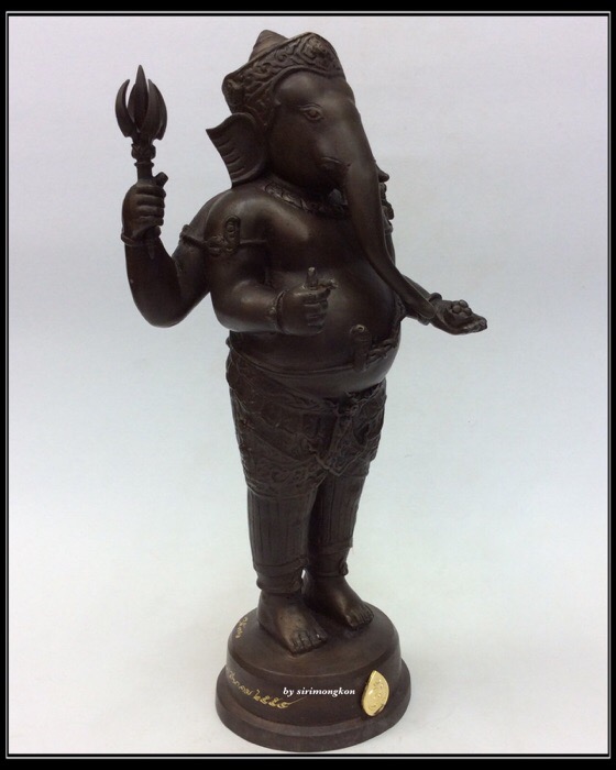 พระพิฆเนศ ปางยืนประทานพร รุ่น 100 ปี กรมศิลปากร ขนาดบูชา สูง 10.5 นิ้ว เนื้อโลหะผสม No.3536