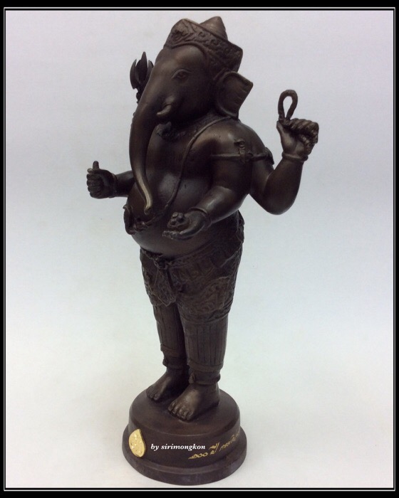 พระพิฆเนศ ปางยืนประทานพร รุ่น 100 ปี กรมศิลปากร ขนาดบูชา สูง 10.5 นิ้ว เนื้อโลหะผสม No.3536