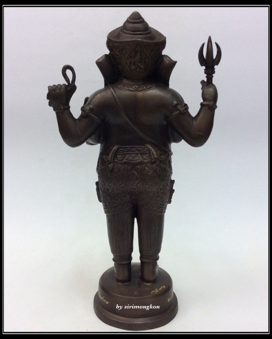 พระพิฆเนศ ปางยืนประทานพร รุ่น 100 ปี กรมศิลปากร ขนาดบูชา สูง 10.5 นิ้ว เนื้อโลหะผสม No.3536