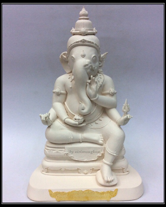 พระพิฆเนศ ปางแบ่งภาคหนุมาน (พระอาทยันตะปรภู) รุ่น สุข สำเร็จทันใจ ขนาดบูชา สูง11นิ้ว พิมพ์กรรมการ