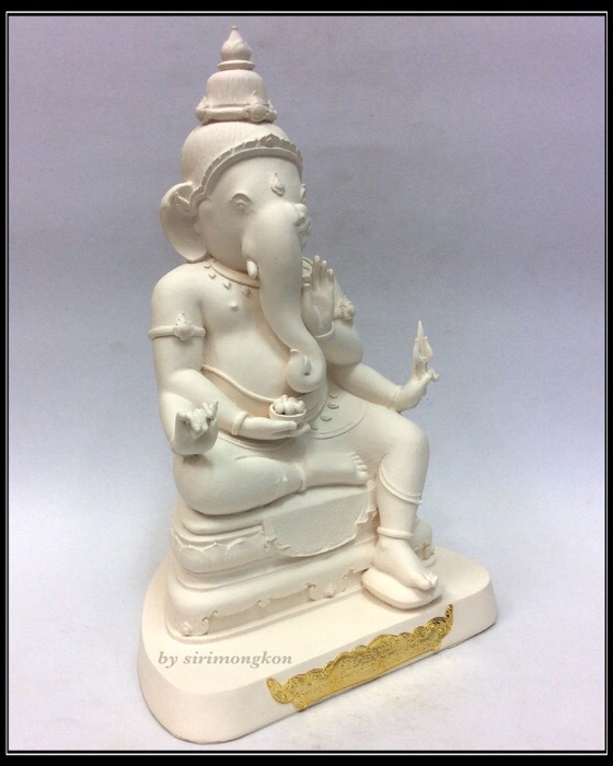 พระพิฆเนศ ปางแบ่งภาคหนุมาน (พระอาทยันตะปรภู) รุ่น สุข สำเร็จทันใจ ขนาดบูชา สูง11นิ้ว พิมพ์กรรมการ