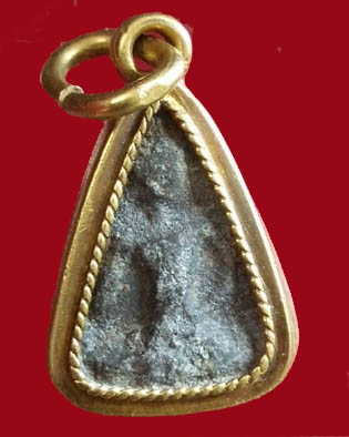 พระพิจิตรบ้านกล้วย ชินเงิน กรุเขาพนมเพลิง สุโขทัย เลี่ยมทองเก่า 