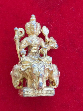 พระพรหมมหาลาภทรงช้างสี่หน้าแปดกรลอยองค์เนื้อโลหะชุบทองคำ แจ้งเปลี่ยนเบอร์โทรโทร0982893256
