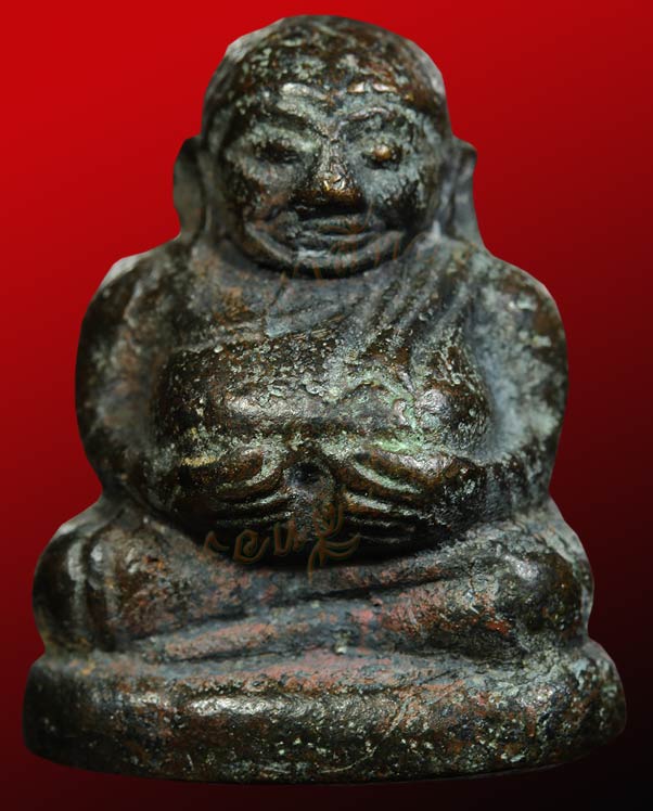 หลวงพ่อเงิน วัดบางคลาน พิมพ์พระสังกัจจายน์เศียรโต  ออกจากกรุวัดขวาง อ.โพทะเล จ.พิจิตร ๒