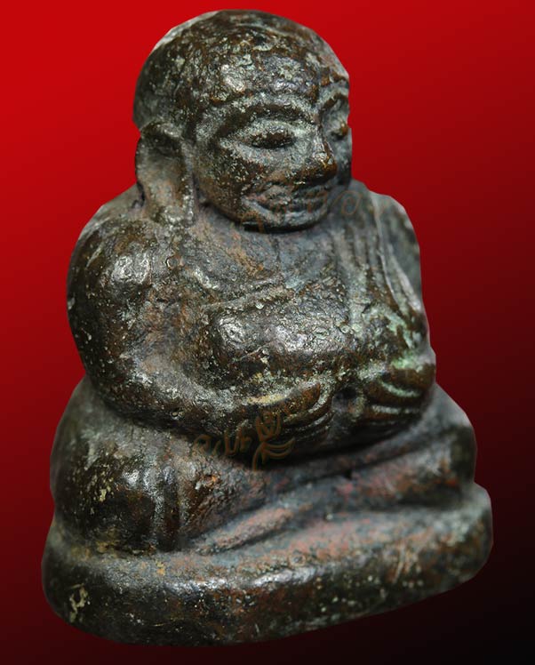 หลวงพ่อเงิน วัดบางคลาน พิมพ์พระสังกัจจายน์เศียรโต  ออกจากกรุวัดขวาง อ.โพทะเล จ.พิจิตร ๒