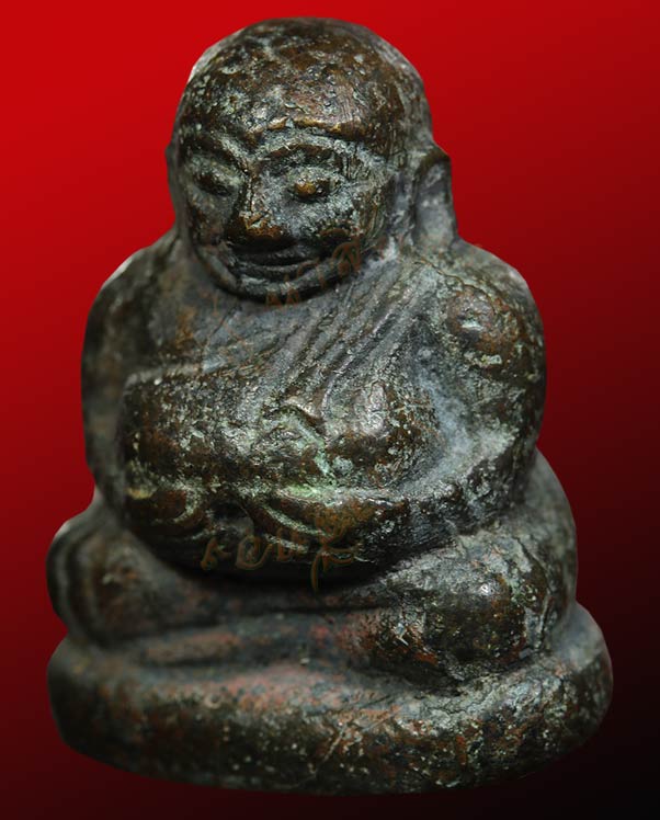 หลวงพ่อเงิน วัดบางคลาน พิมพ์พระสังกัจจายน์เศียรโต  ออกจากกรุวัดขวาง อ.โพทะเล จ.พิจิตร ๒