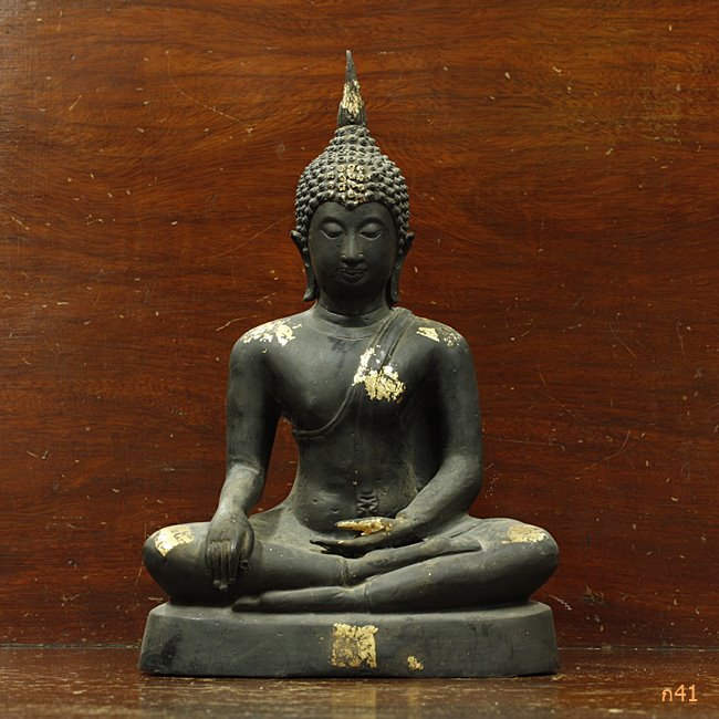 พระบูชาสุโขทัยย้อนยุค หน้าตัก 9 นิ้ว ดินไทย