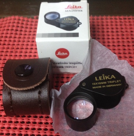 Leica หน้าเลนส์กว้าง18mm  3 ชั้นประกบ Leica Viewfinder magnifier 10x ใสแจ๋วแก้วแท้ บอดี้ดำ พร้อมซอง