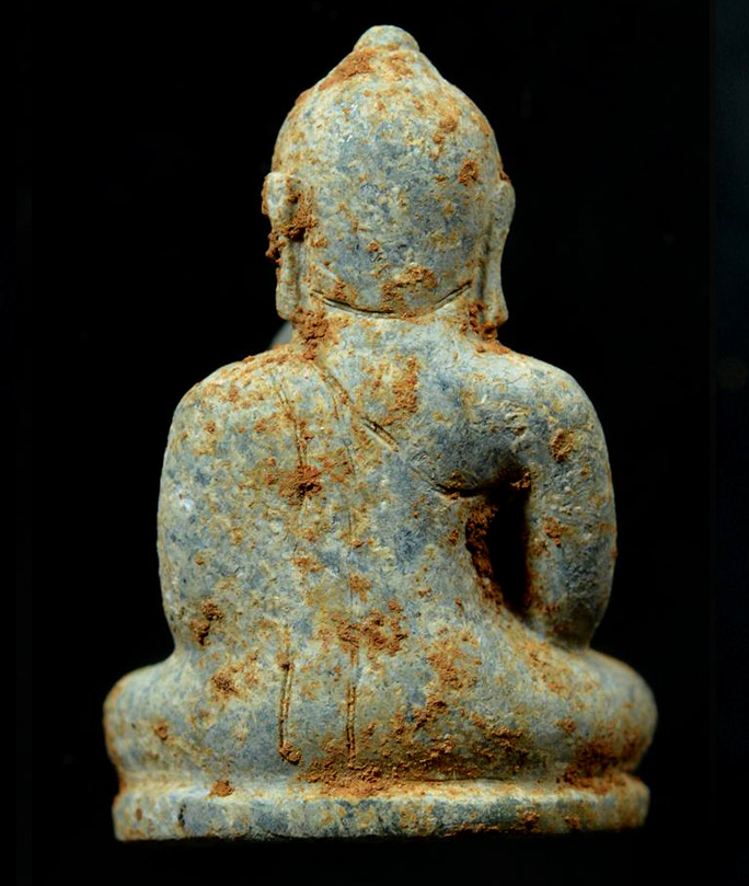 พระแก้ว พิมพ์สมาธิ ศิลปะเชียงแสน สังฆาฏิสองเส้น