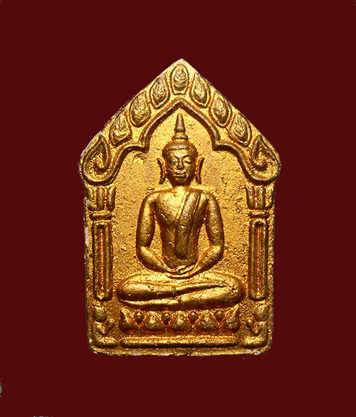 ขุนแผนหลวงพ่อสาคร รุ่นผ้าป่า ปี 46 พิมพ์ใหญ่ ตะกรุดเงินคู่ บล็อคแรก เนื้อชมพู