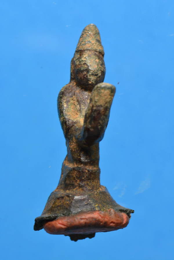 พระศิลปพุกาม รัฐชาน เนื้อสัมริด พิมพ์นั่งพนมมือ