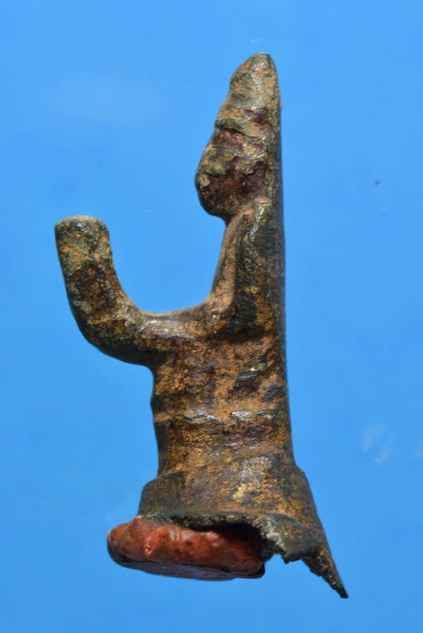 พระศิลปพุกาม รัฐชาน เนื้อสัมริด พิมพ์นั่งพนมมือ