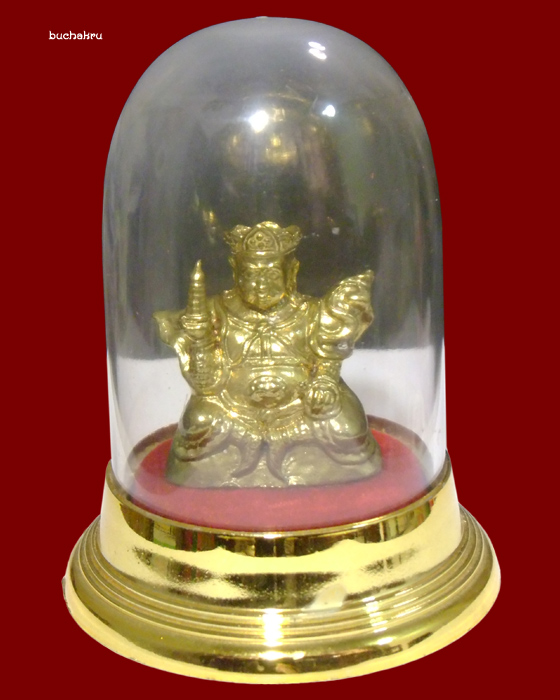 รูปหล่อท้าวเวสสุวรรณ ปางคติพุทธศาสนามหายาน ขนาดบูชา 1.5 นิ้ว หลวงพ่อหล่ำ วัดสามัคคีธรรม